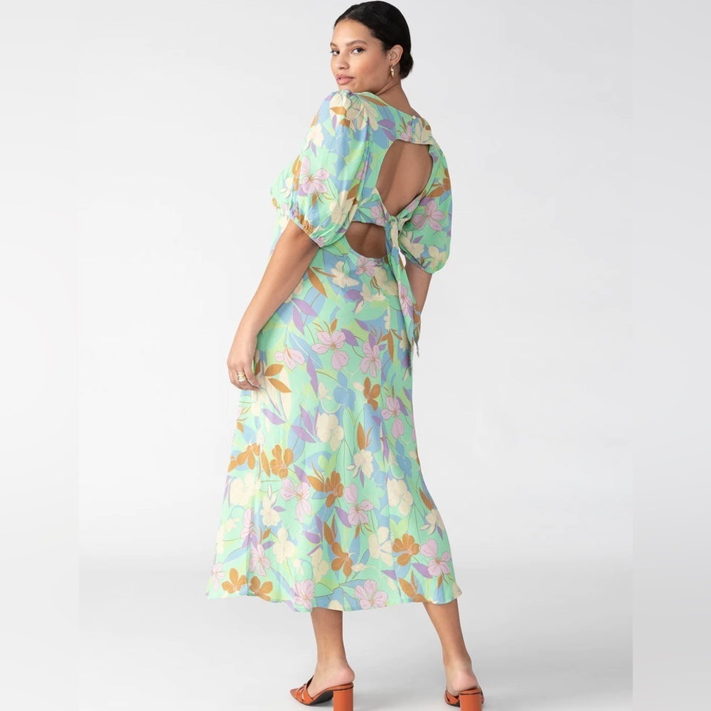 Stitch Fix l Sanctuary Tie Back Maxi Dress in Freshly Minted, 14W